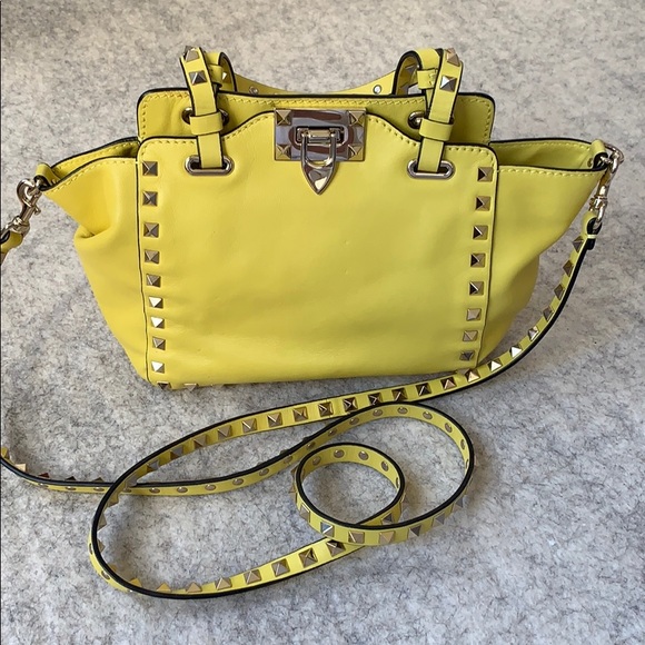 Valentino Handbags - Authentic Small Valentino Vitello Rockstud Tote